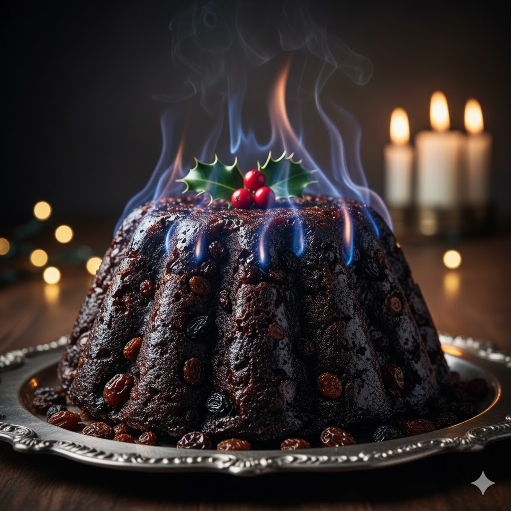 Классический английский сливовый пудинг