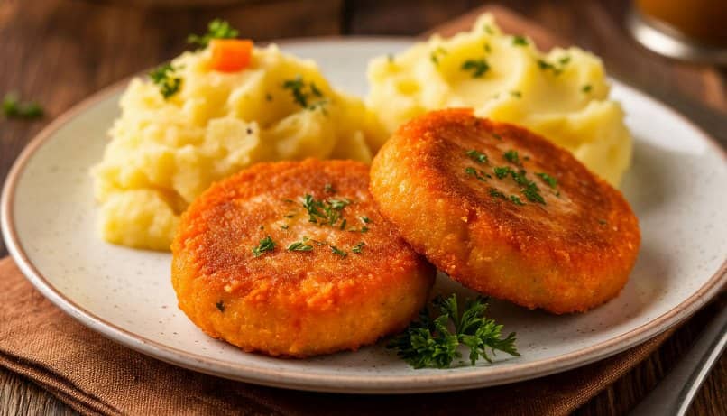 Детские котлеты из хека с морковью