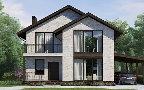 Проект дома 180.16 м², 2 этажа