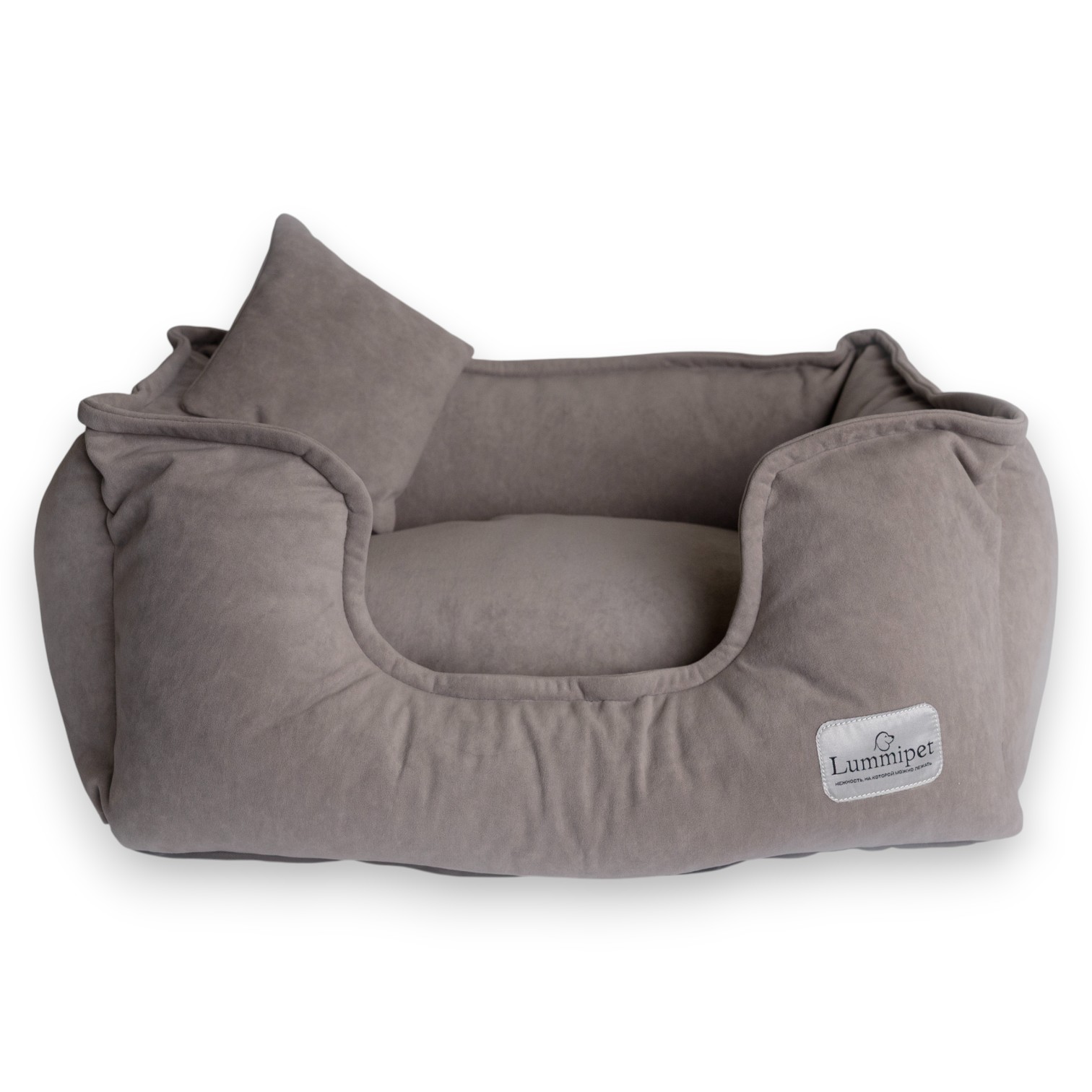 лежанка велюр какао