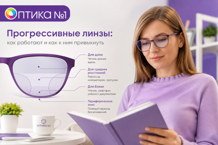 Прогрессивные линзы для очков