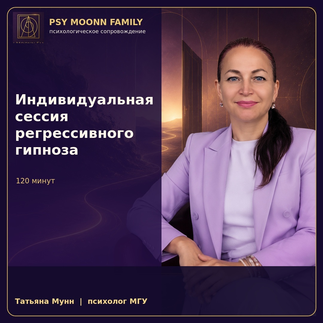 Индивидуальная сессия регрессивного гипноза - 120 минут — PSY MOONN FAMILY, Москва