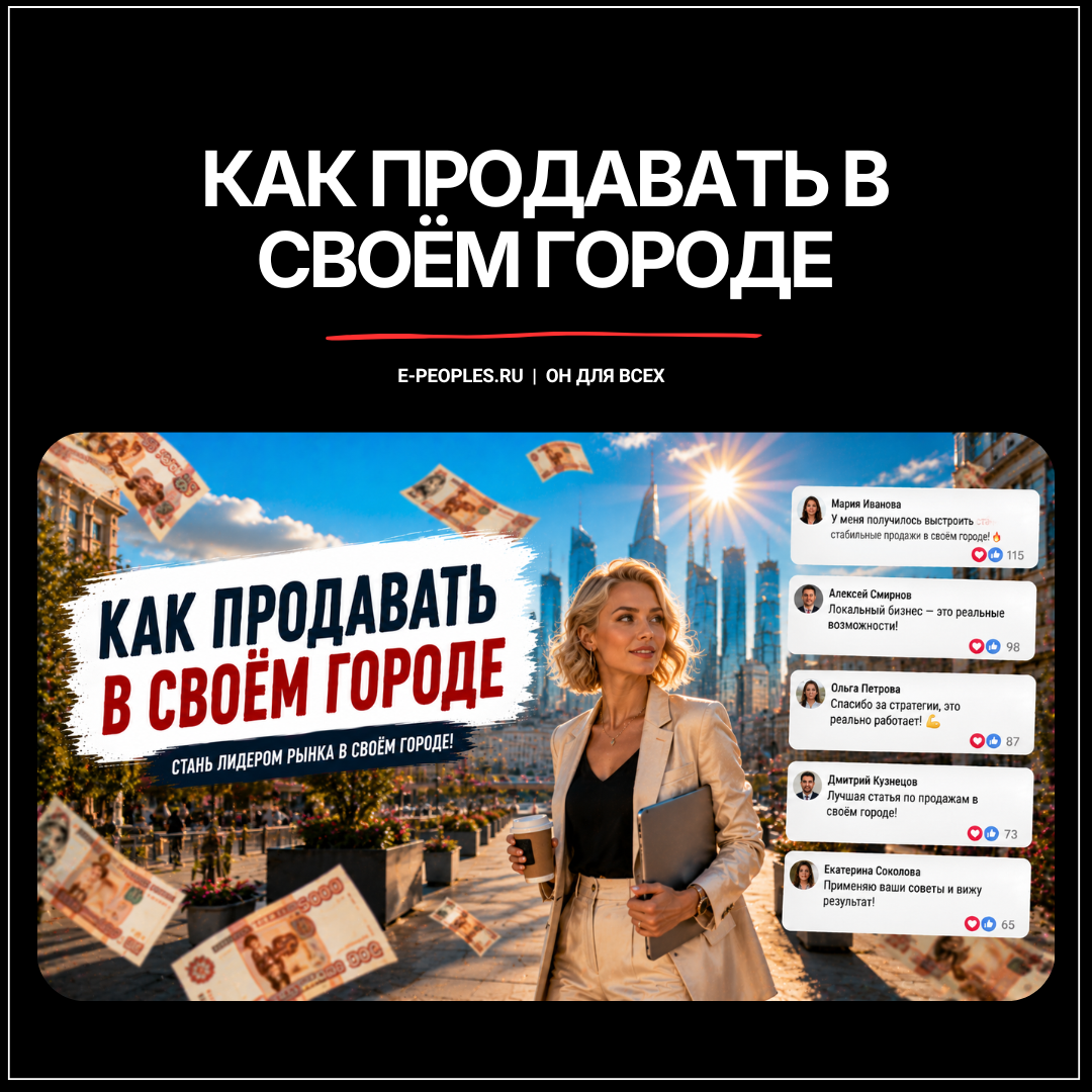 Как продавать в своём городе