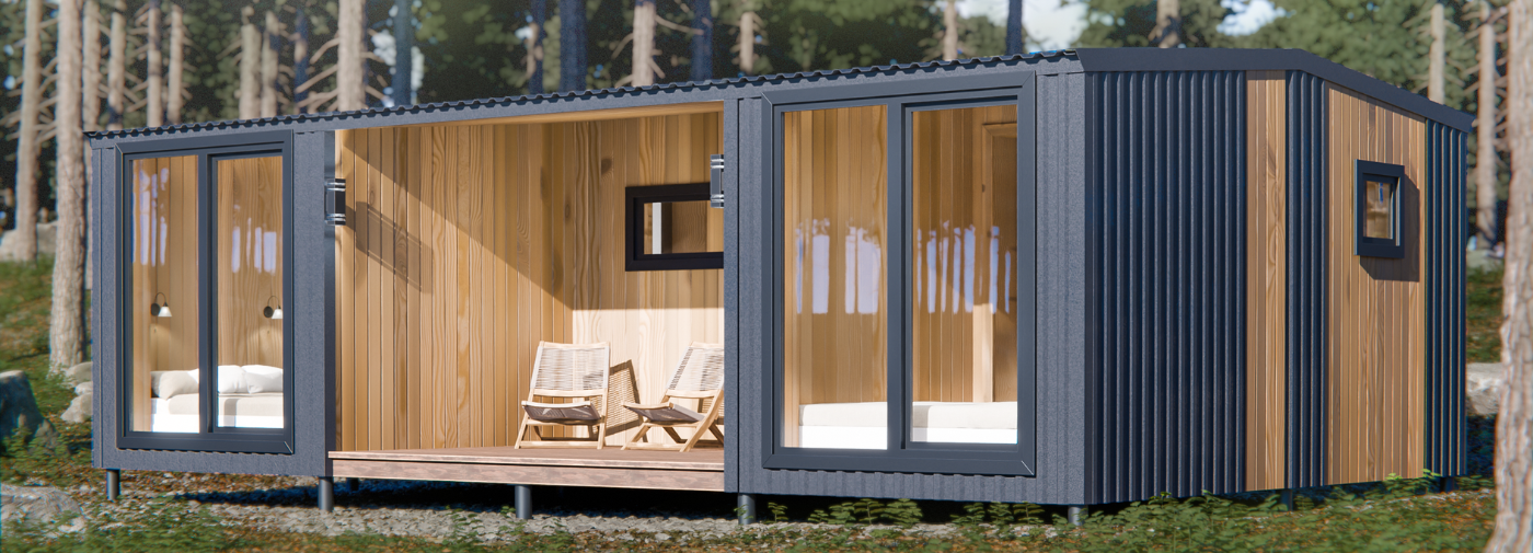 Модульный дом с террасой Ейске цена