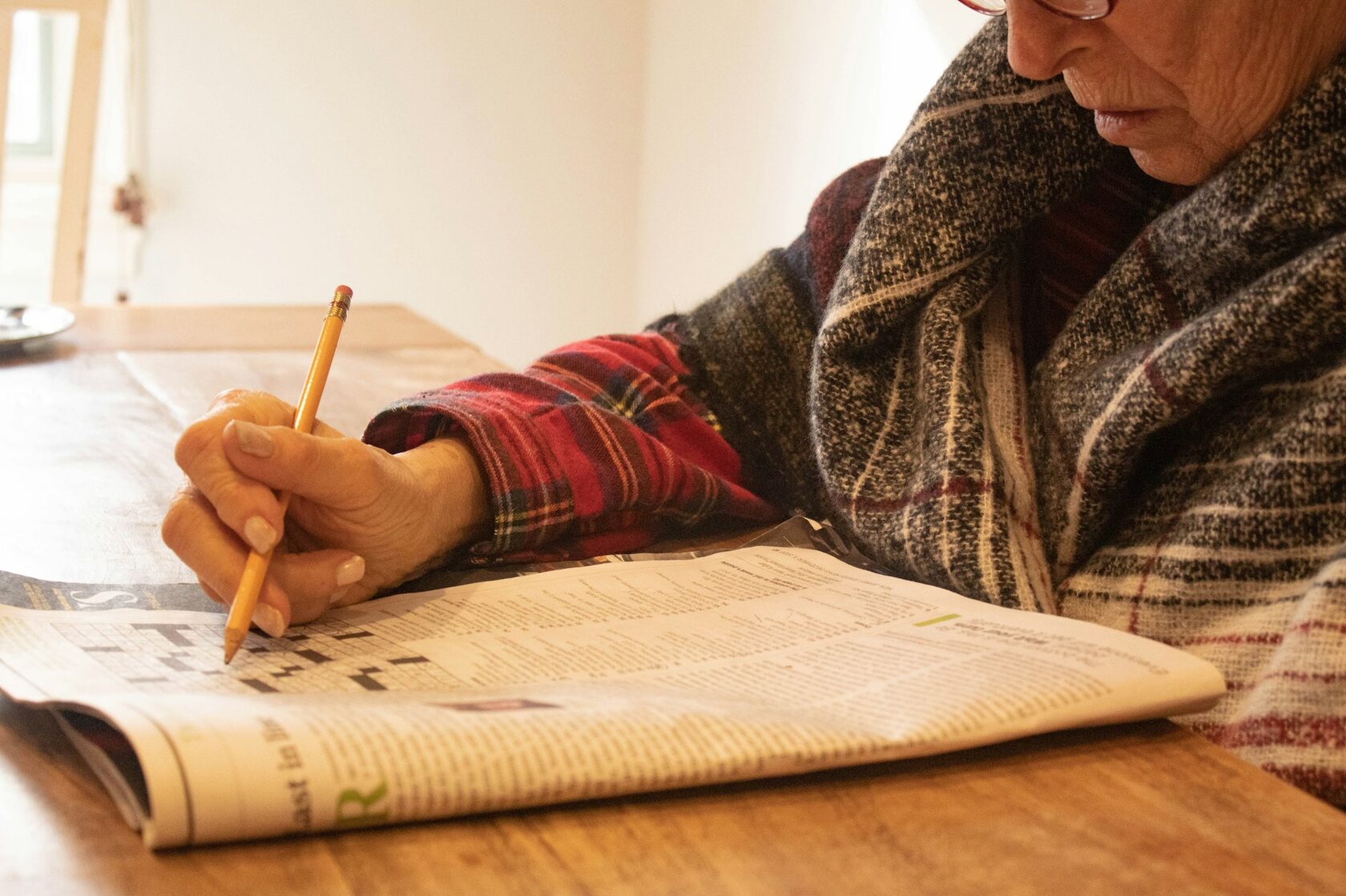 Samalia drawing an elderly person