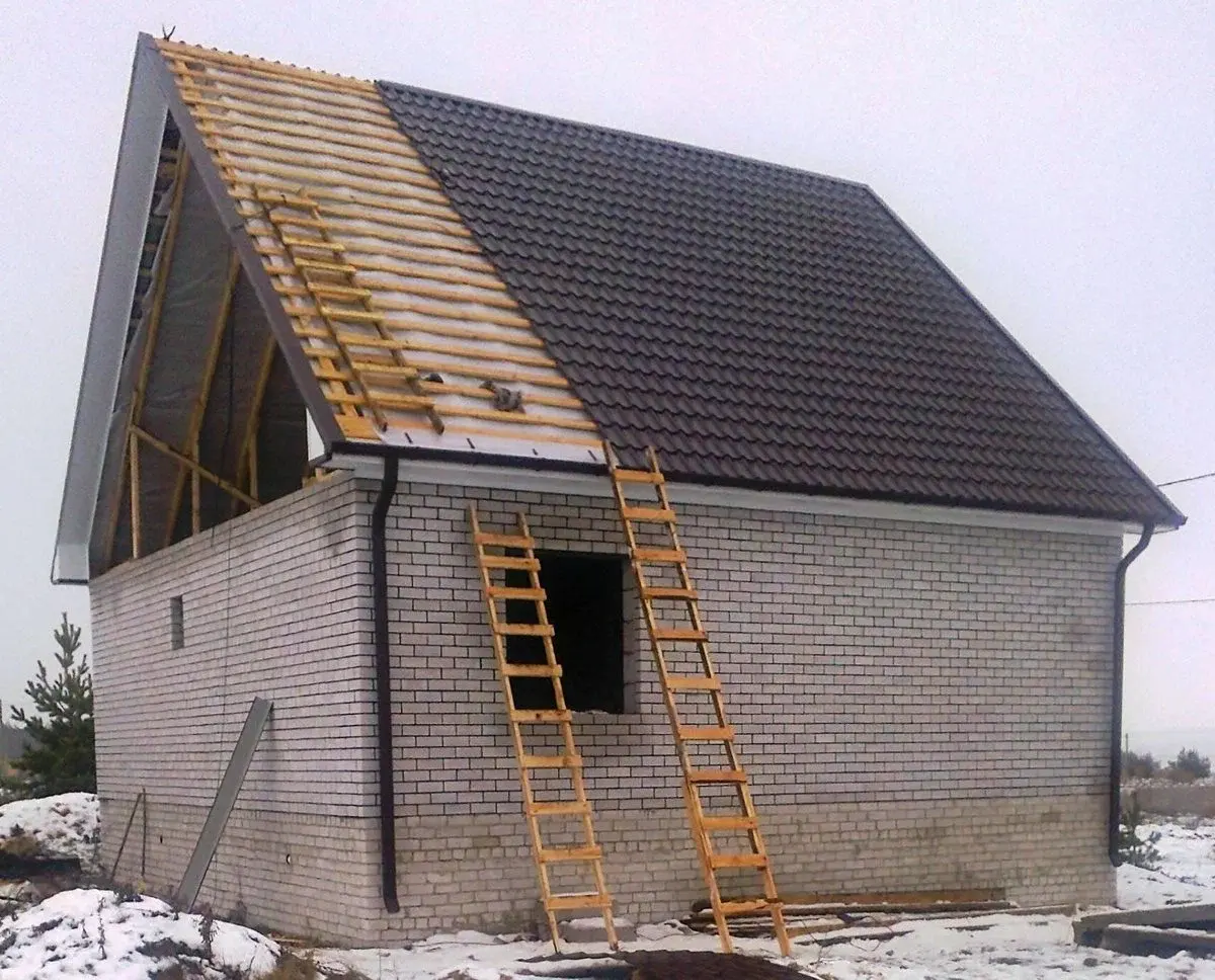 Домостроительная компания в Кургане. Строительство крыши.