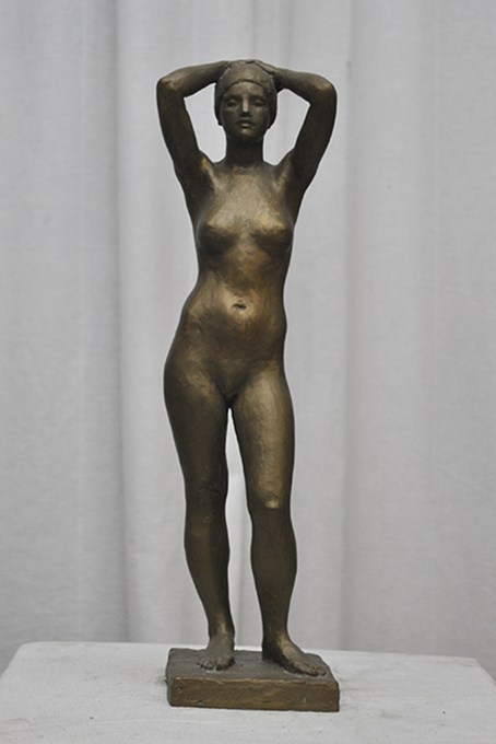 статуэтка бронзовая грациозная женщина