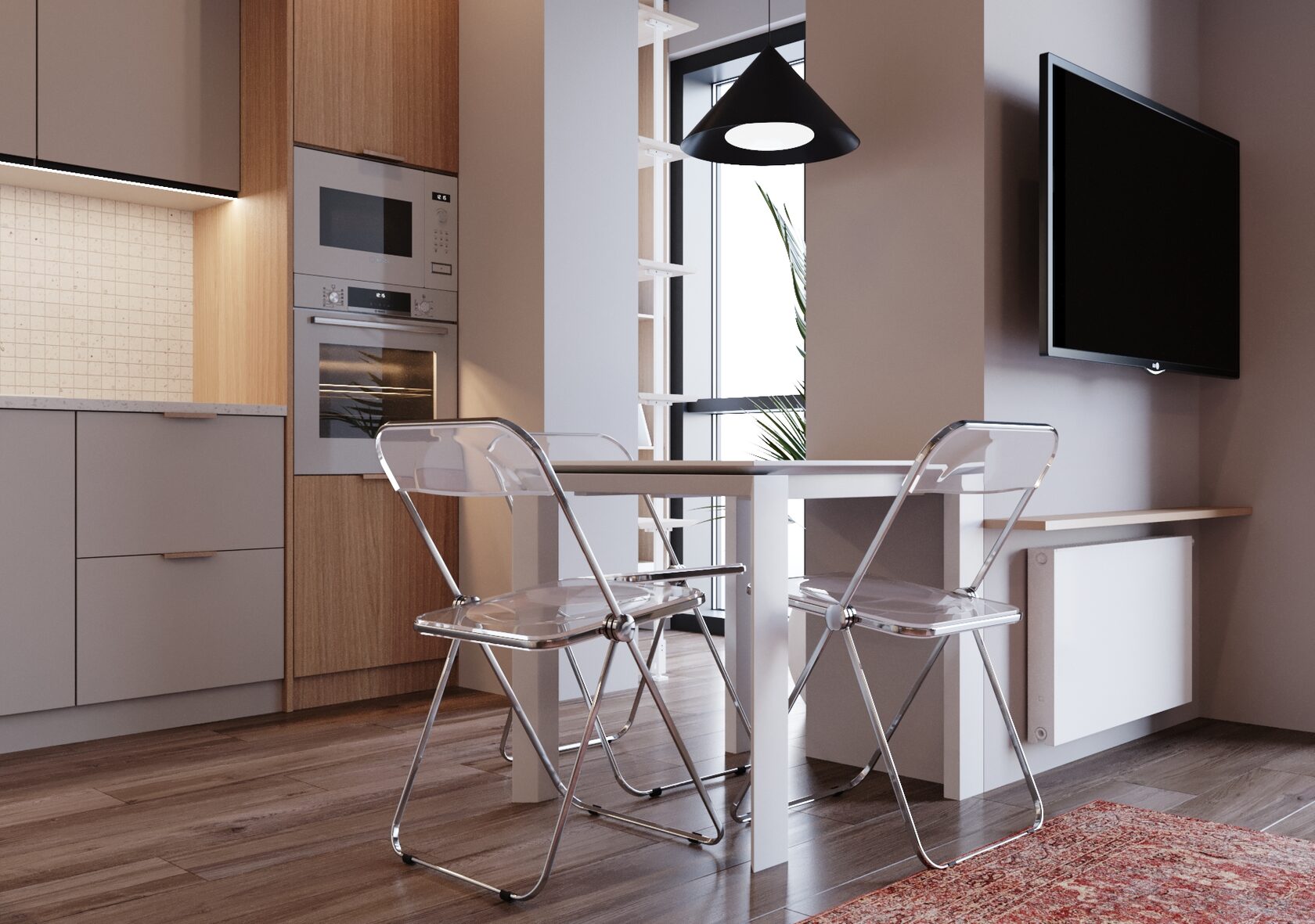 Жилой комплекс "Id Svetlanovskiy". Дизайн-проект квартиры студии 30 кв.м. Студия дизайна интерьеров StartDesign.