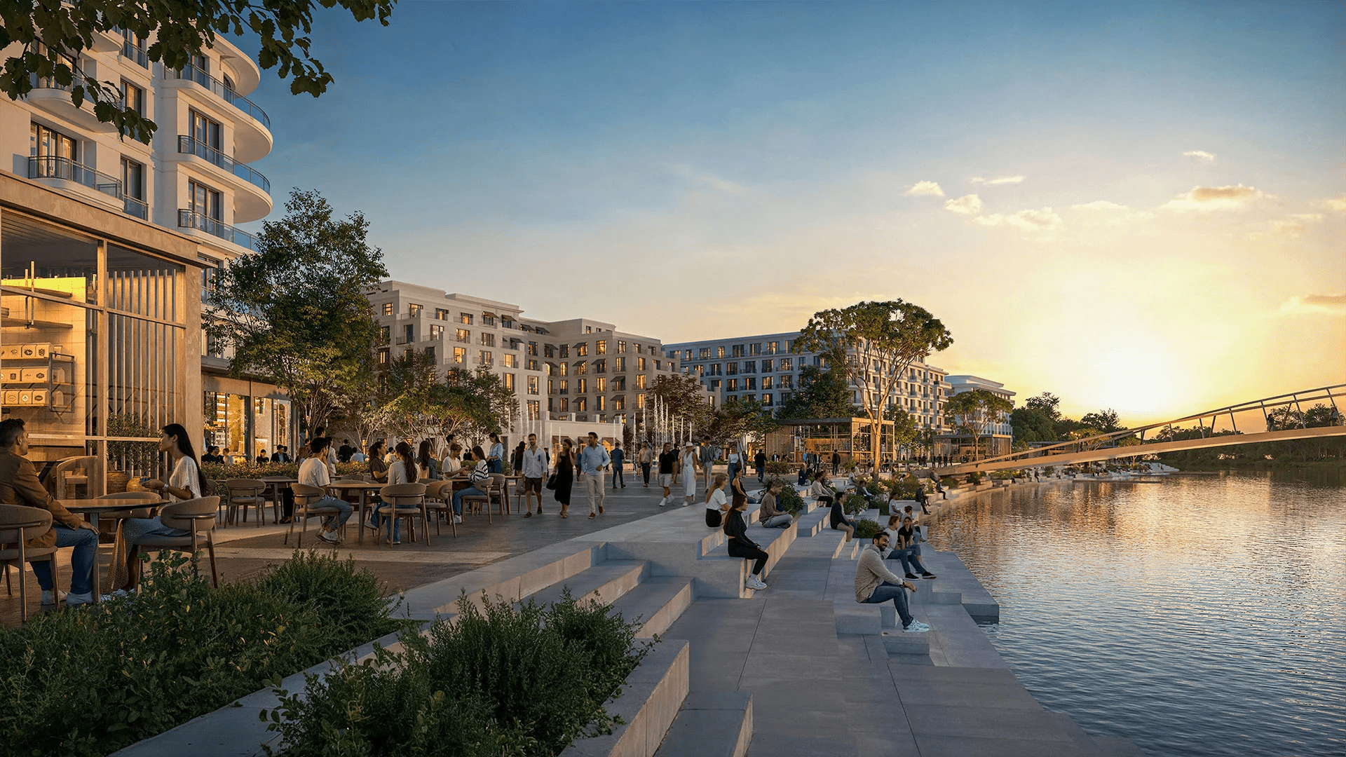 Набережная Тбилиси (Tbilisi Waterfront) — визуализация проекта.