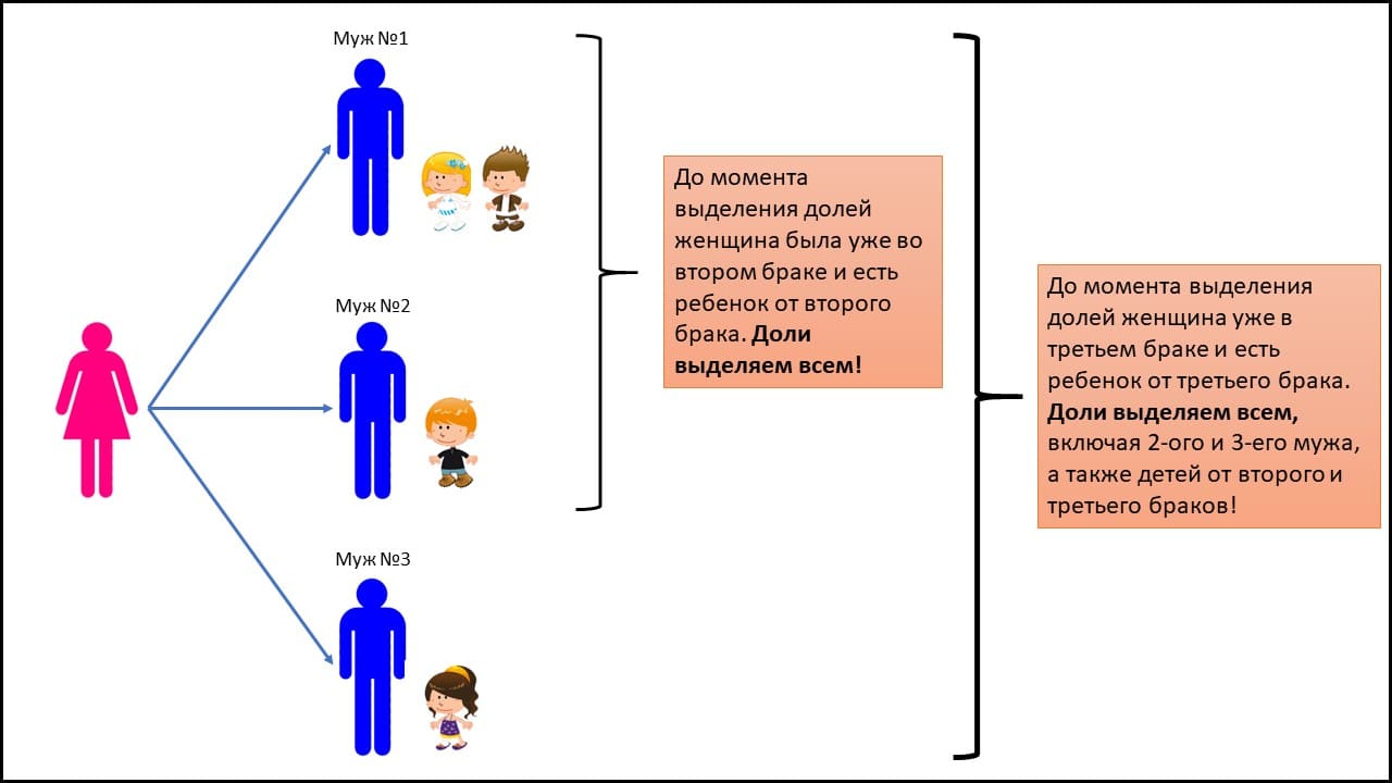 Выделение долей детям