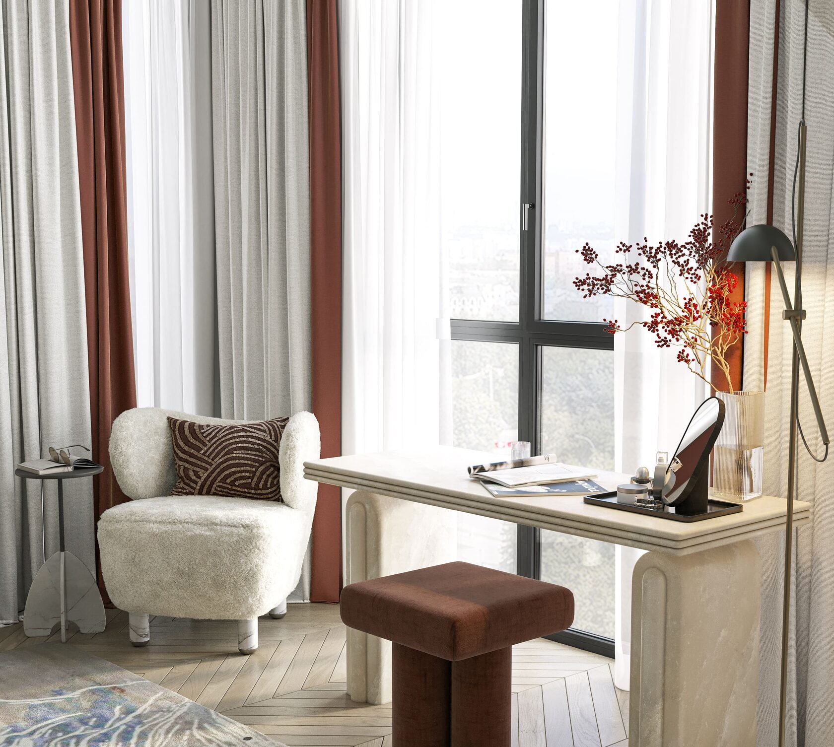 Дизайн-проект резиденции Project Komitas в Москве