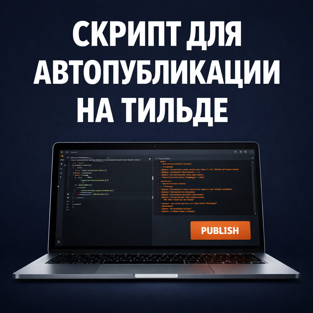 Скрипт для автоматической публикации на Тильде