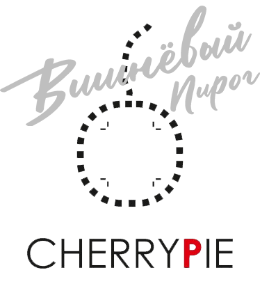 Логотип компании CherryPie занимающейся производством футболок с принтами