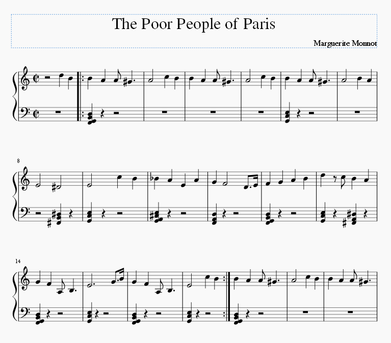 The Poor Peple Of Paris