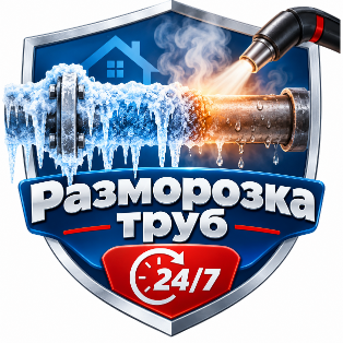 Логотип Разморозка труб