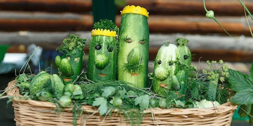 Животные из овощей и фруктов