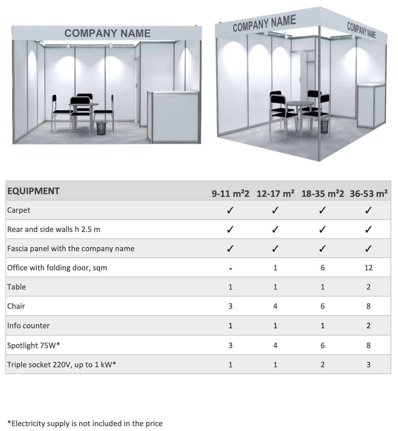 Construction of stands for the Interlight | Smart City & Home exhibition