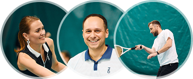 Игроки теннисного клуба Лидер в Тюмени