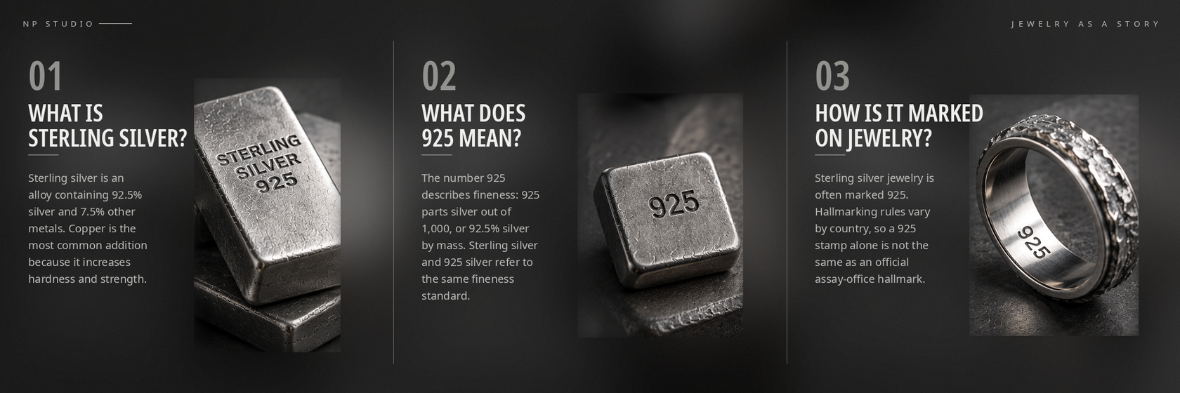 What sterling silver 925 is made of