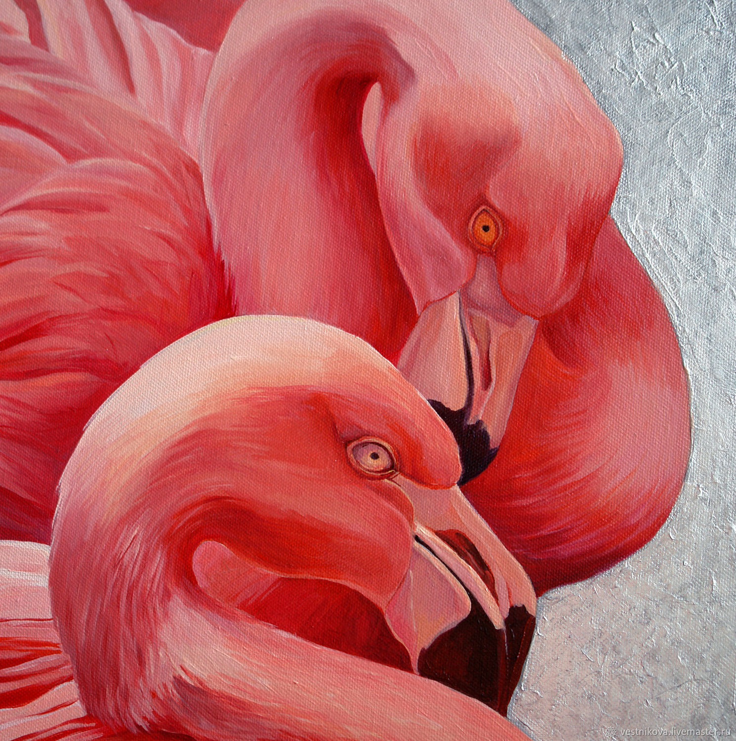 Фламинго живопись