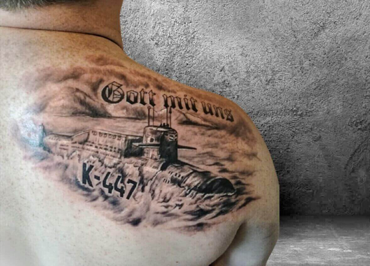 татуировка подводная лодка, тату салоны Пермь
