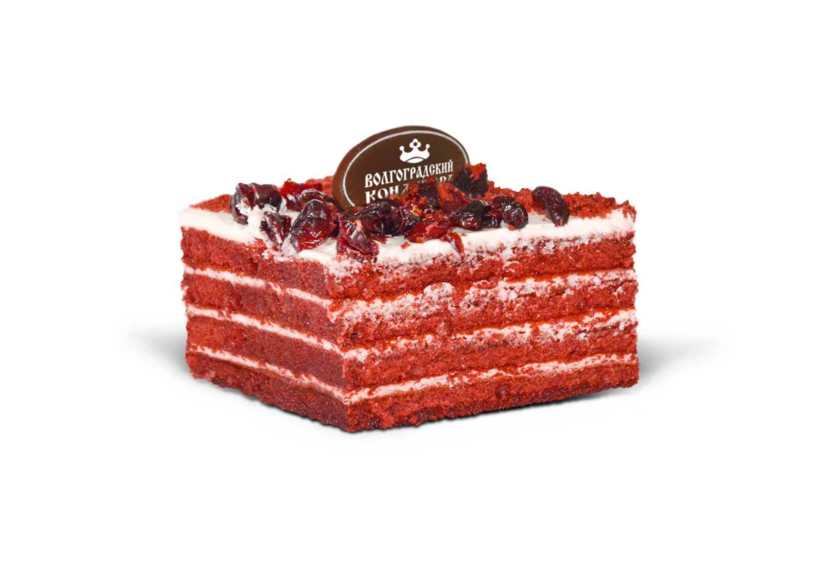 красный бархат с маскарпоне и клюквой