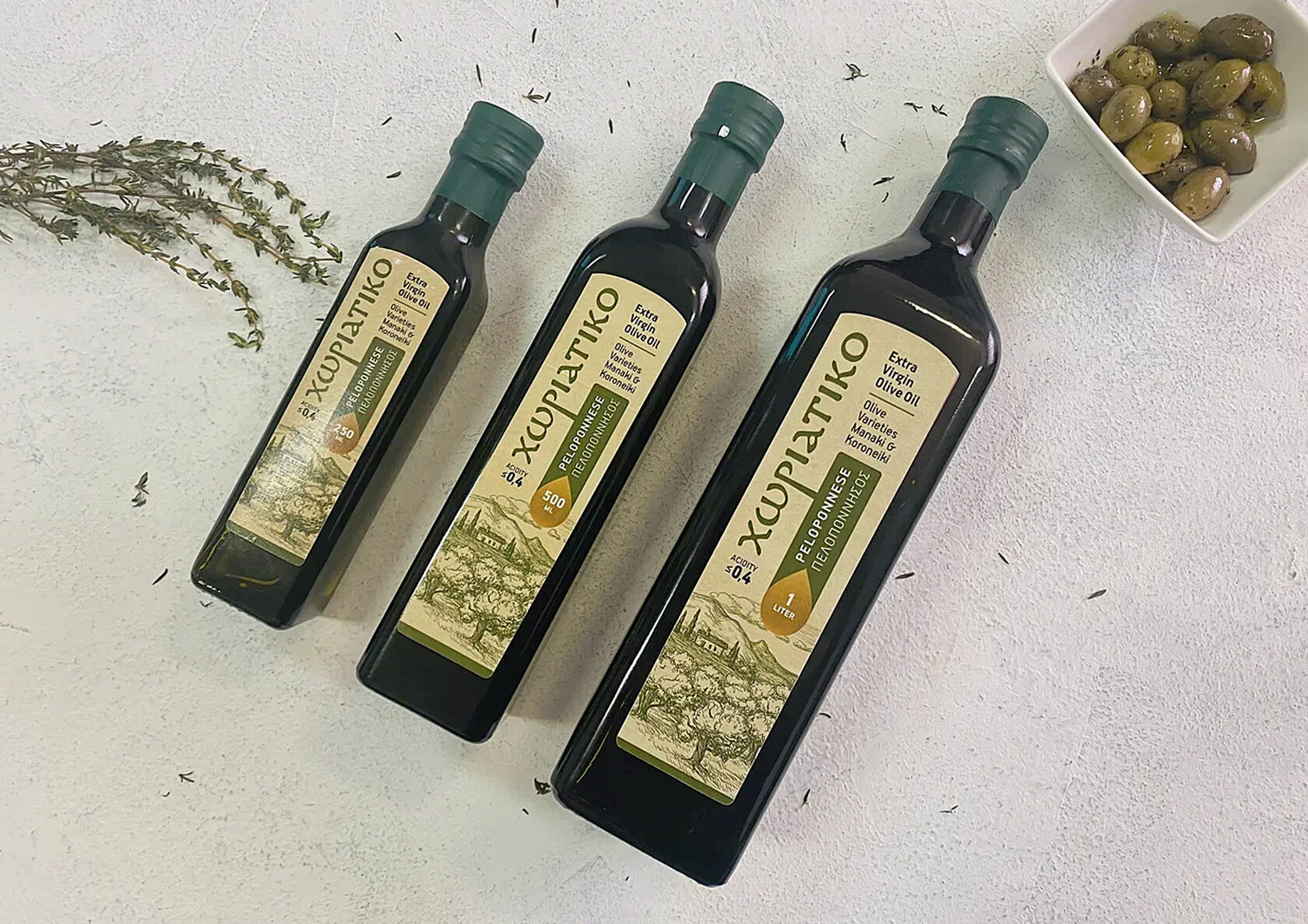 Оливковое масло нерафинированное первый холодный отжим