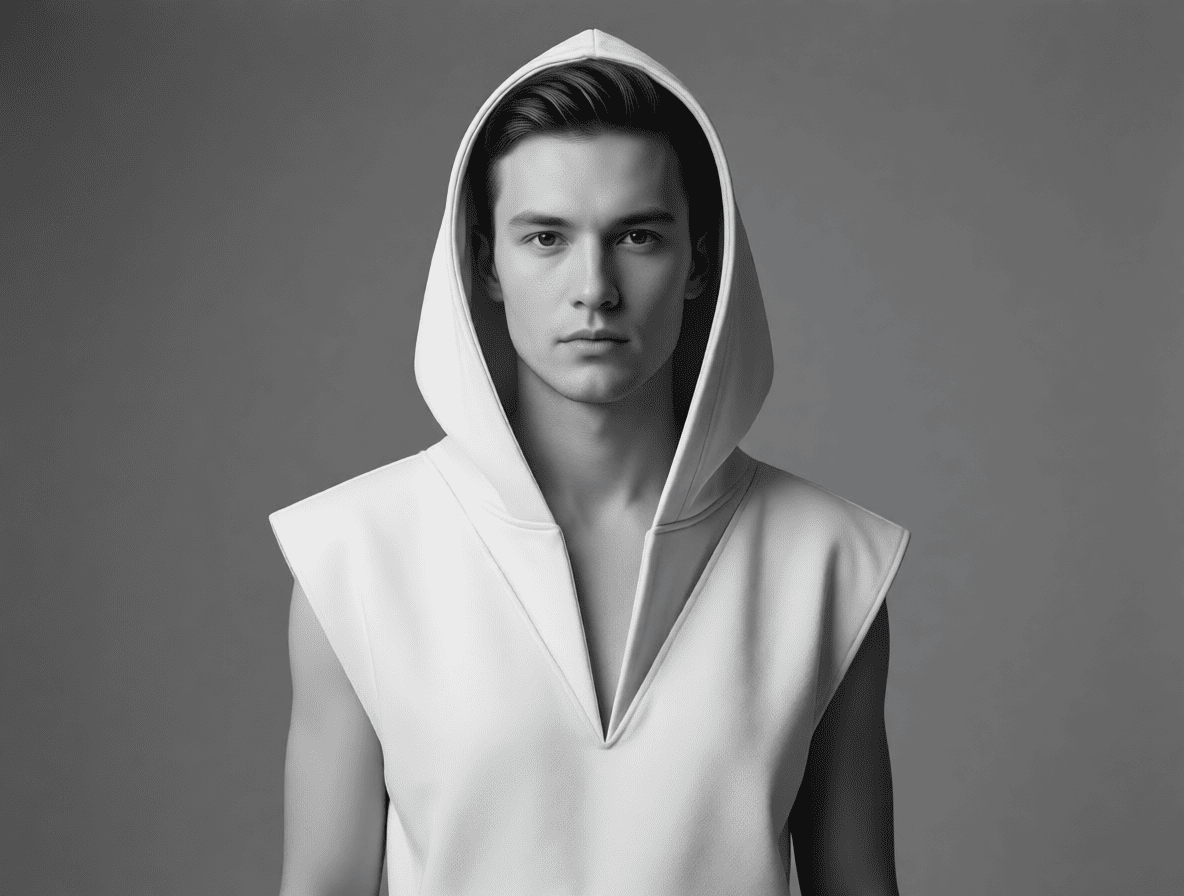 Мужские худи без рукавов с капюшоном