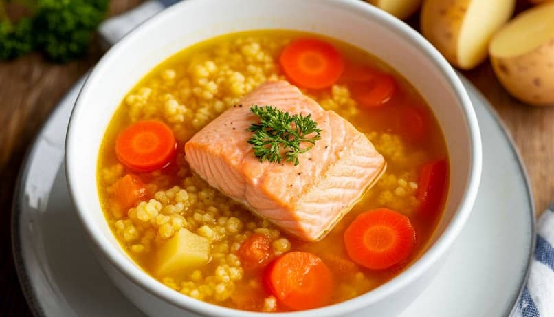 суп из консервированной горбуши