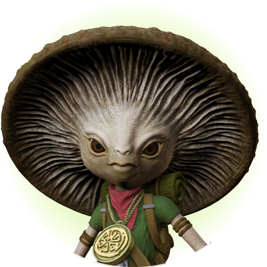 Визуализация уникальной 3D модели волшебного персонажа