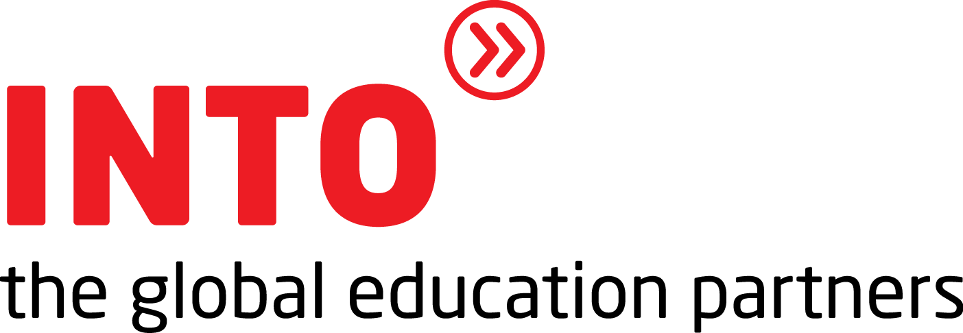 Into university partnership logo white. Into partner. Into university partnerships. Into education group. Into|into лого.