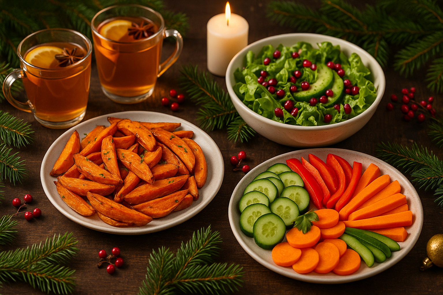 Вегетарианский праздничный стол