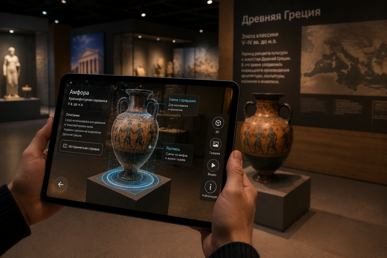 AR-экспозиция для музейного стенда