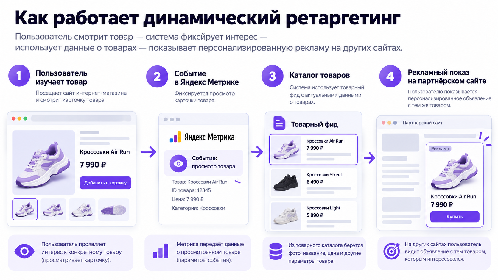 Динамический ретаргетинг: товарный фид и персональные объявления