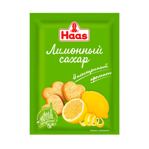 Сахар лимонный Haas 12 гр.