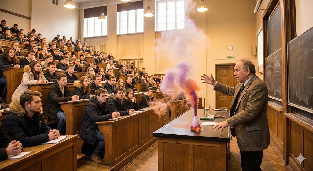 Лекция и химические эксперименты в День российской науки
