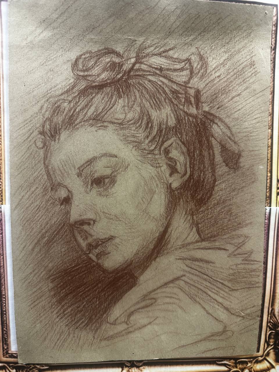 «Портрет сепией», графика