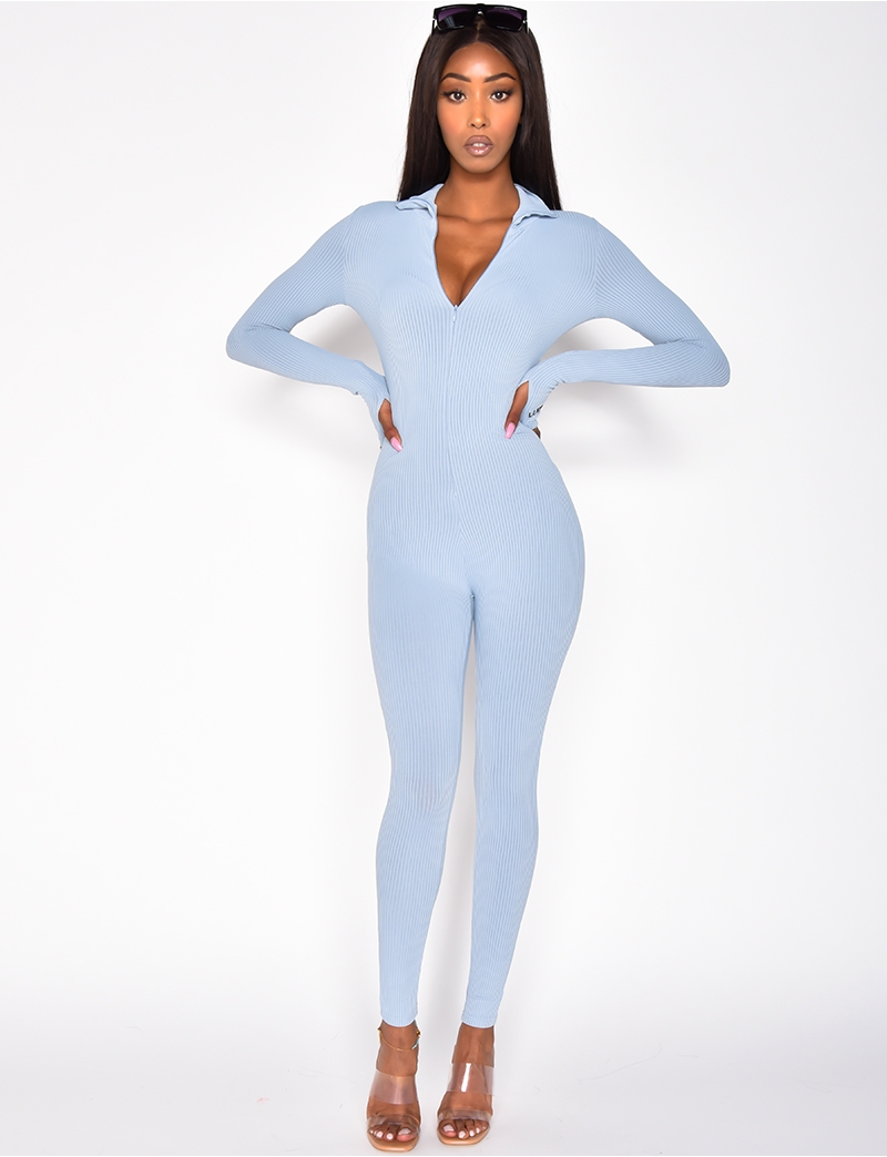 lucky label jumpsuit blue