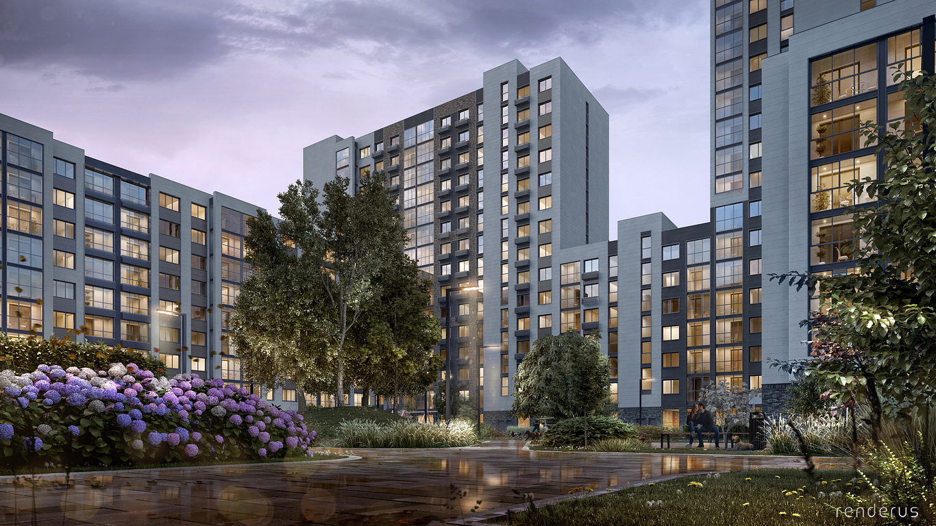 Photo by Marko El Fuego Stojkovic / https://www.cgarchitect.com/projects/18b931b6-talan-residential-comlex