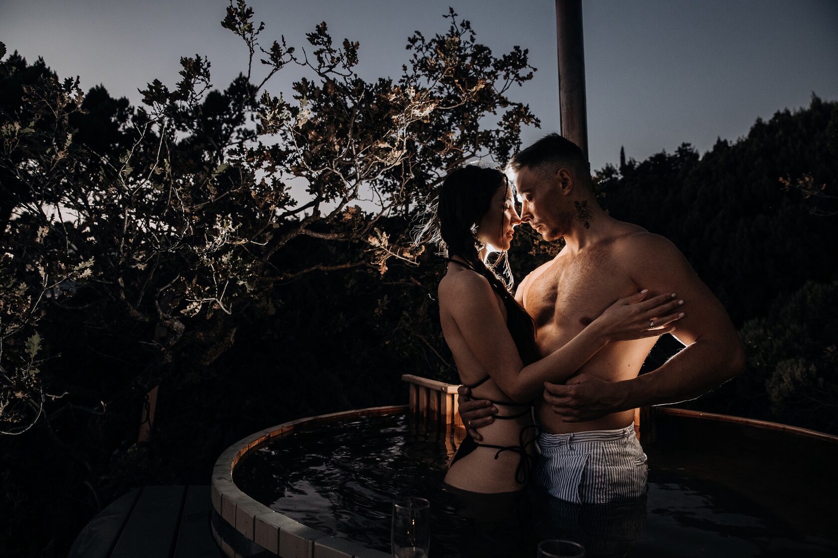 В кронах, глэмпинг