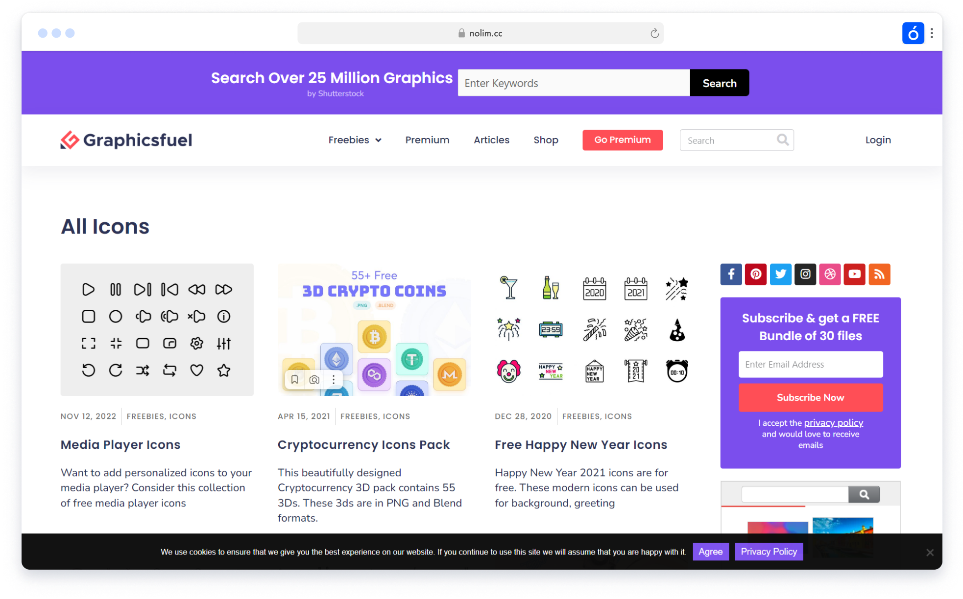 Скриншот был взят с библиотеки бесплатных иконок Tilda Icons