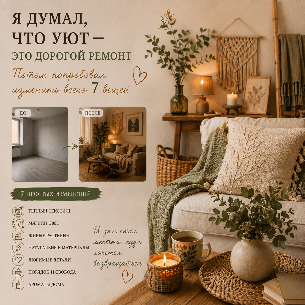 как сделать дом уютным - онлайн Ярмарка ручной работы - ресурс Я НАЙДУ