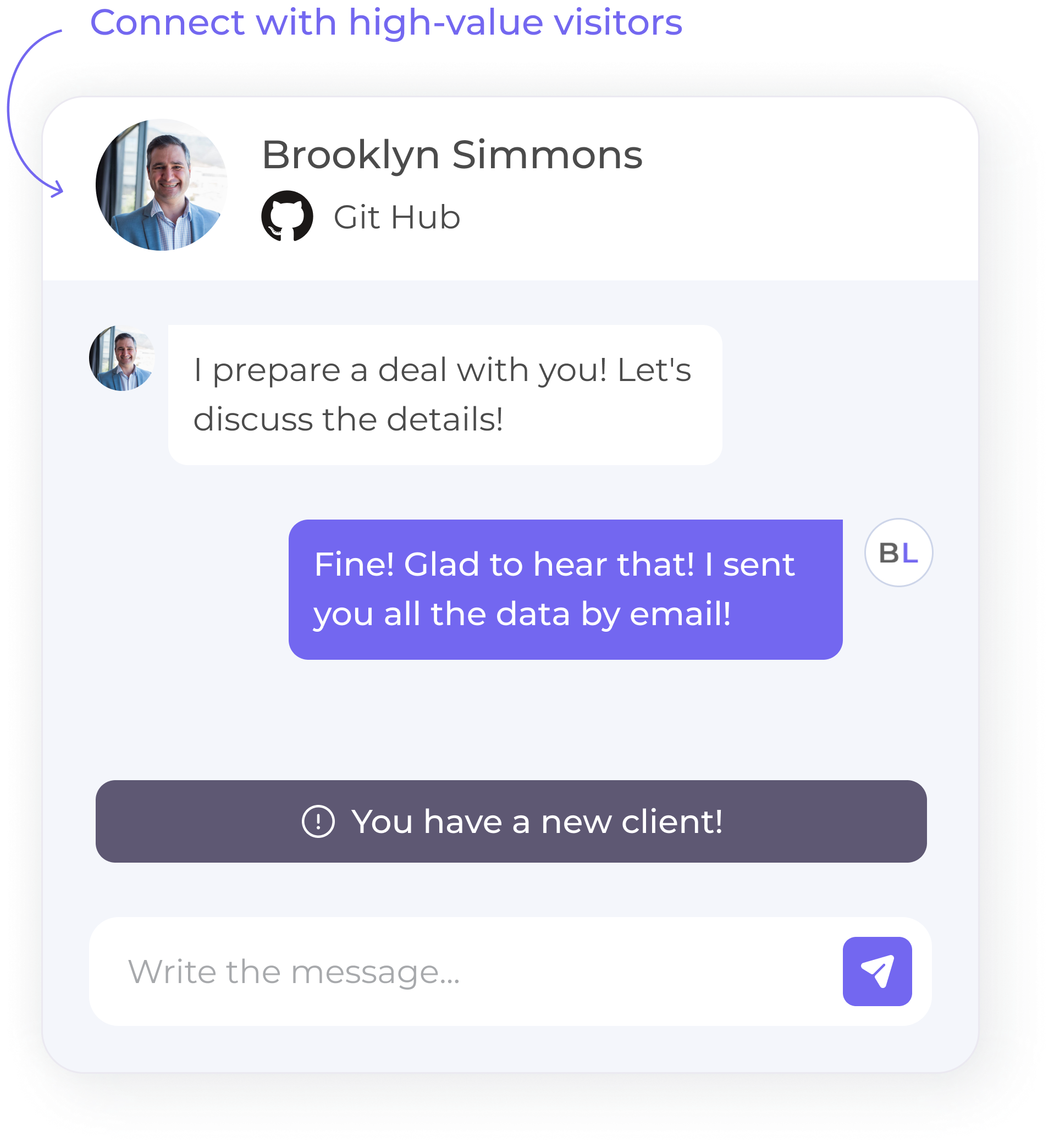 communication with potential clients