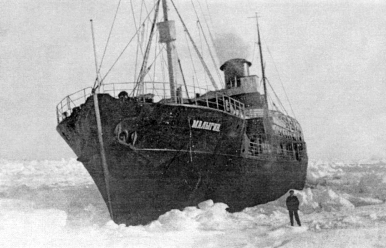 Пароход подвиг. Ледокольный пароход Малыгин. Ледокол Садко 1935.
