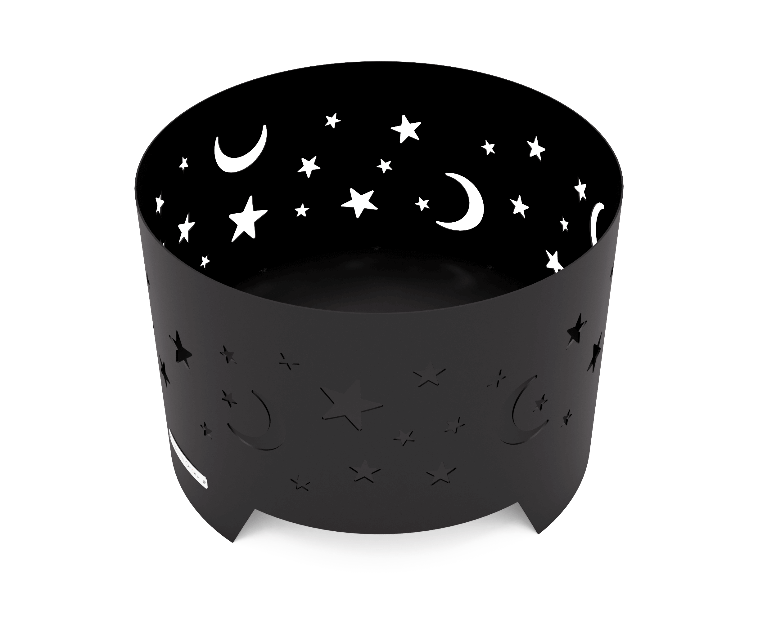 Костровая чаша Ночное небо стальная