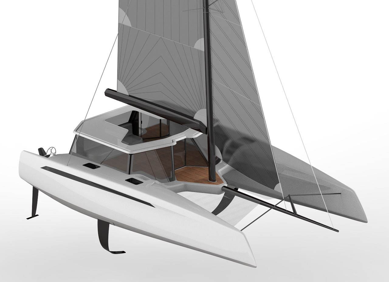 Промышленный дизайн лодки и катера - катамаран