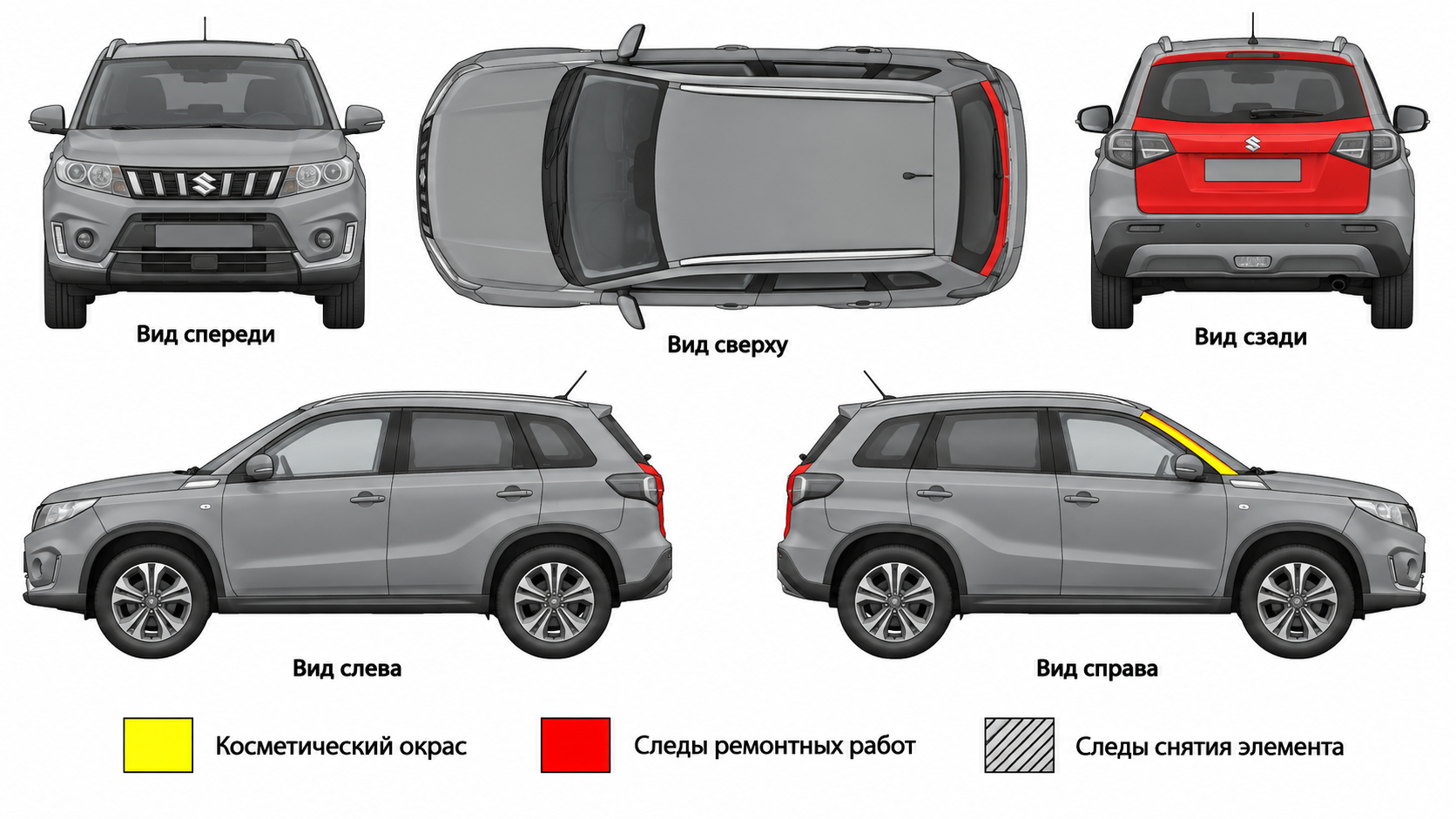 Карта ЛКП Suzuki Vitara