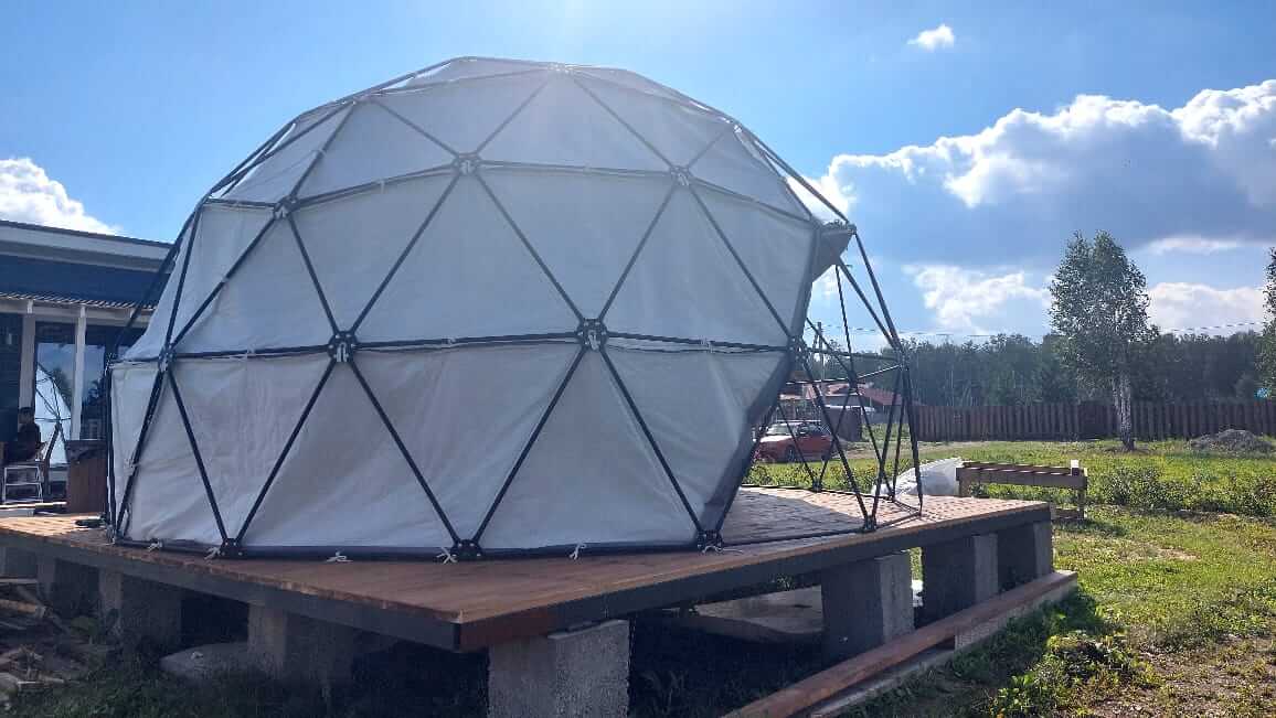 Геокупол 6 м, серый