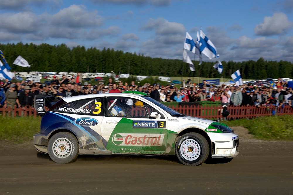 Тони Гардемайстер и Якке Хонканен, Ford Focus RS WRC &amp;amp;#39;04 (EG53 AVD), ралли Финляндия 2005/Фото: Ford Rallye Sport