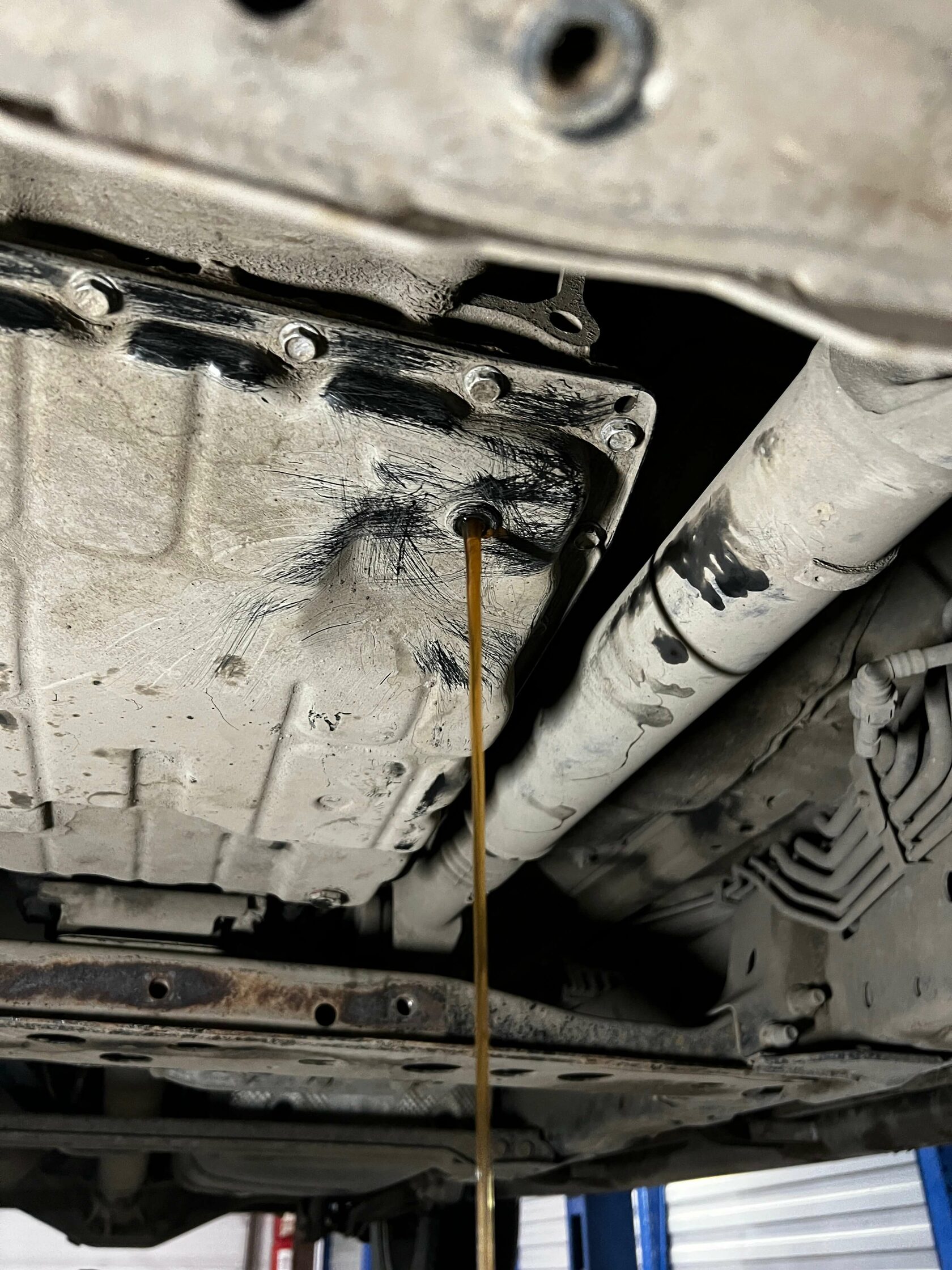 Выставление уровня масла при 35-45 градусах